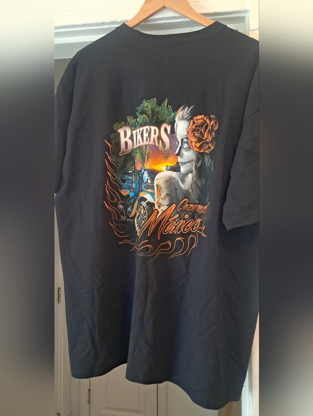 Black Bikers Cozumel Mexico Graphic Tee - Picture 4 of 4